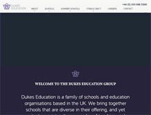 Tablet Screenshot of dukeseducation.com